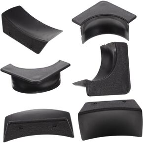 SKISUNO 2 Sets Billiard Accessories Pool Table Corner Side Bag Mats for Billiard Table Billiard Table Liners Corner Side Corner Liners Sides Liners Plastic Protection Pad Middle Hole Child