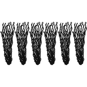 Astibym 6 Pcs/Set Billiards Net Pockets, Table Pocket, Suitable for Billiards for Billiards Pool Snooker Table Nets Accessories(Black)