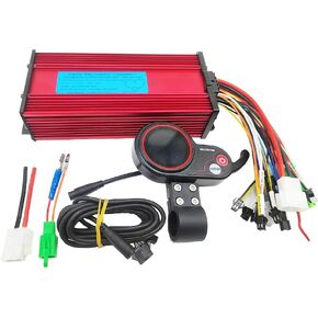 ChongXiao 36V 48V 60V 1000W 1500W 1800W 34A 36A 40A Brushless Square Wave Controller with LCD Display for Electric Bike Electric Scooter
