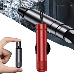Safehammer Glass Breaker, Car Safety Hammer, Safe Hammer Glass Breaker, Car Emergency 2-in-1 Window Breaker & Seat Belt Cutter, Vehicle Escape Tool, Automotive Interior Safety Products (2PC-Black)