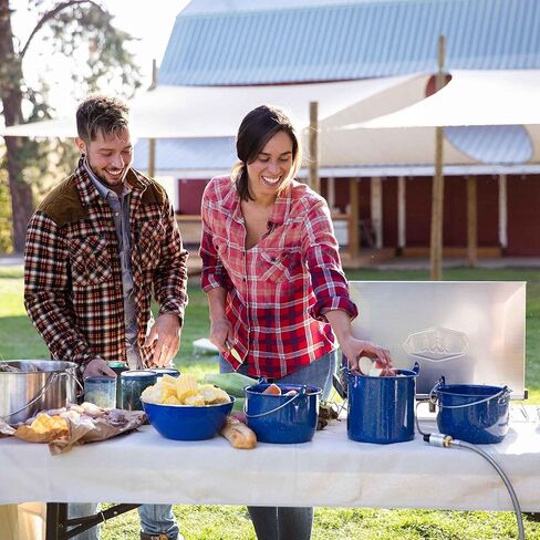 وعاء مستقيم من GSI Outdoors سعة 1.75 لتر مع غطاء ومقبض - أدوات مينا للطهي في الهواء الطلق والتخييم والسفر in Saudi Arabia