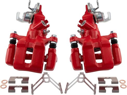 TRQ Rear Brake Caliper Set Compatible with 2004-2008 Acura TSX 1998-2007 Honda Accord in Saudi Arabia