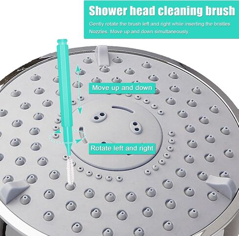 10pcs Shower Head Cleaners, Shower Nozzle Cleaning Brush with 10pcs Needle Picks Multifunctional Shower Head Cleaner Tool Small Holes Tiny Brush for Nozzle Gaps Household Bathroom in Saudi Arabia
