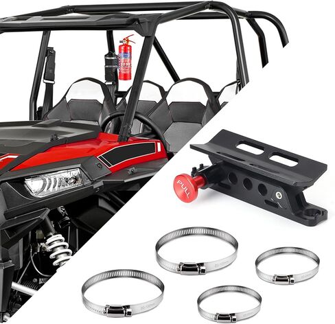 حامل طفاية حريق FHV قابل للتعديل سريع التحرير، حامل طفاية حريق مع 4 مشابك لسيارة جيب رانجلر JK JKU JL JLU Polaris RZR Ranger UTV in Kuwait
