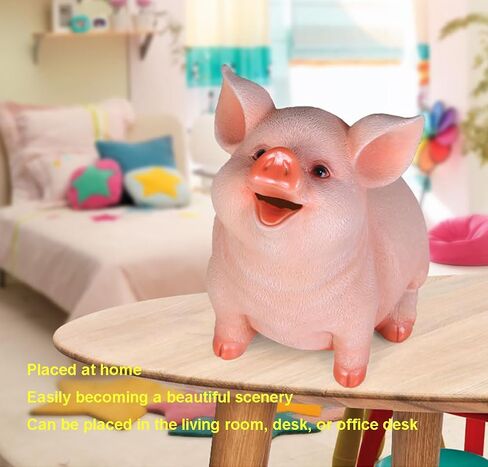 Piggy Bank for Girls and Boys, Unbreakable Plastic Coin Banks, Cute Pig Money Box, Money Saving Box as Birthday Gift & House Ornaments (Pig) in Saudi Arabia