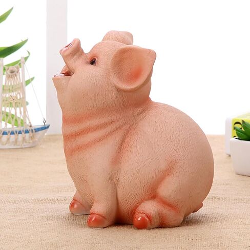 Piggy Bank for Girls and Boys, Unbreakable Plastic Coin Banks, Cute Pig Money Box, Money Saving Box as Birthday Gift & House Ornaments (Pig) in Saudi Arabia