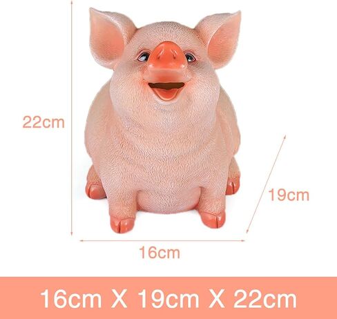 Piggy Bank for Girls and Boys, Unbreakable Plastic Coin Banks, Cute Pig Money Box, Money Saving Box as Birthday Gift & House Ornaments (Pig) in Saudi Arabia