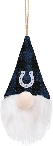 FOCO NFL Unisex-Adult NFL Team Logo Holiday Plaid Hat Plush Gnome Tree Ornament in Saudi Arabia
