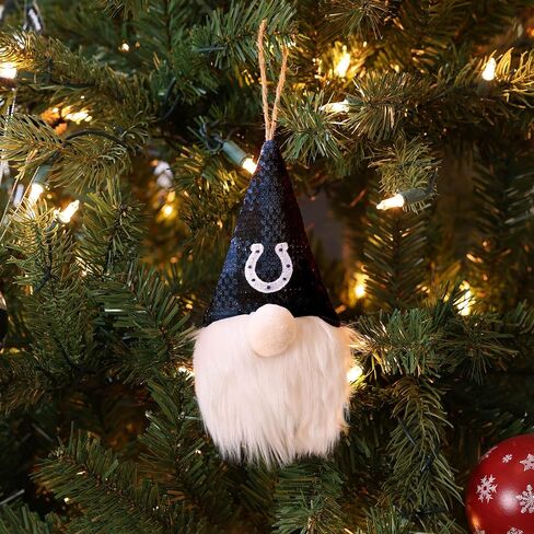 FOCO NFL Unisex-Adult NFL Team Logo Holiday Plaid Hat Plush Gnome Tree Ornament in Saudi Arabia