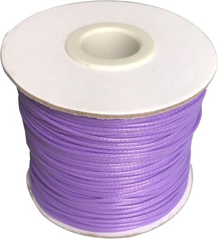 سلك مشمع 1 مم لصنع المجوهرات، حبل شمع لسلسلة المجوهرات، سلك سوار بطول 109 ياردة/328 قدم، سلك قطني مشمع لصنع المجوهرات (كاكي) in Kuwait