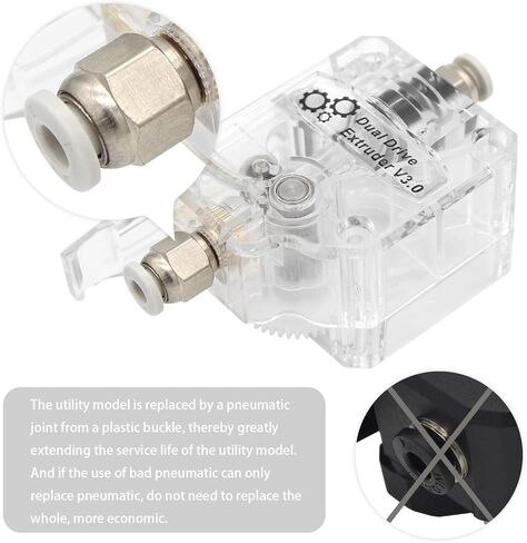 أجزاء عالية الأداء من MengQi Bowden Extruder V3.0 ذات محرك مزدوج لسلسلة CR10 وEnder 3 وAnycubic Mega S وI3 Mega Chiron وTevo Tornado وWanhao D9 وAnet A8 E10 وPrusa I3 DIY طابعة ثلاثية الأبعاد in Kuwait