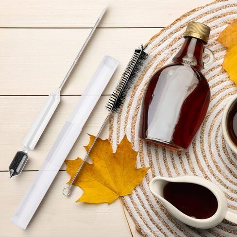 مجموعة أكواب اختبار مقياس كثافة شراب القيقب من يويميفي، مجموعة قياس كثافة شراب القيقب - مقياس كثافة السوائل من الفولاذ المقاوم للصدأ، أسطوانة بلاستيكية متدرجة مع فرشاة تنظيف لقياس محتوى السكر في الشراب in Kuwait