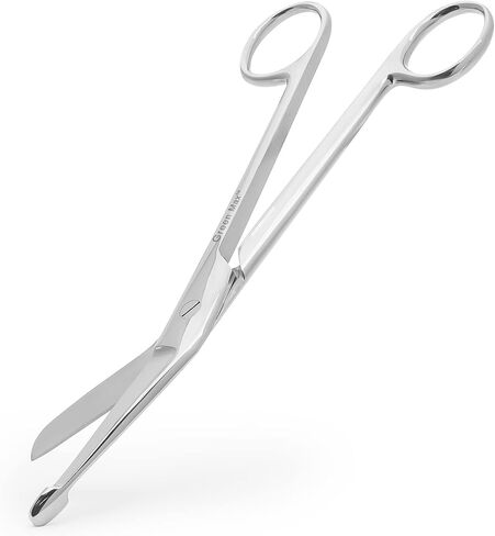 Lister Bandage Scissors-Safety Bandage & Trauma Shears-Stainless Steel Professional Scissors for First Aid Utility-Medical Care & Home Nursing (7.25, Black) in Saudi Arabia