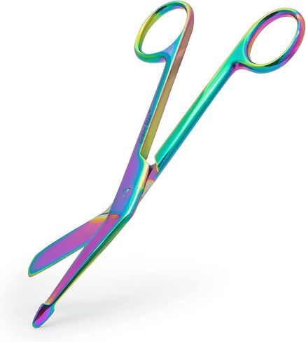 Lister Bandage Scissors-Safety Bandage & Trauma Shears-Stainless Steel Professional Scissors for First Aid Utility-Medical Care & Home Nursing (7.25, Black) in Saudi Arabia