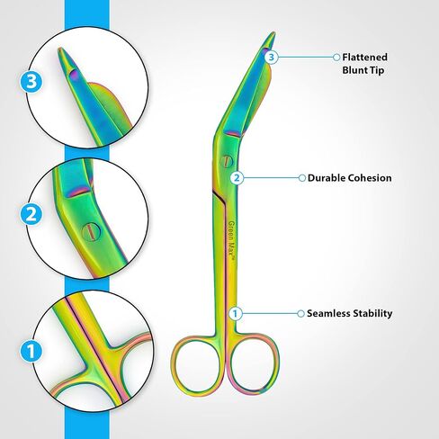 Lister Bandage Scissors-Safety Bandage & Trauma Shears-Stainless Steel Professional Scissors for First Aid Utility-Medical Care & Home Nursing (7.25, Black) in Saudi Arabia