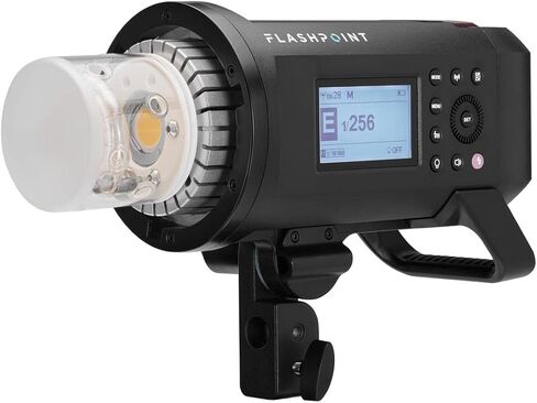 Flashpoint XPLOR 600 PRO TTL - Glow EZ Lock Octa Quick XL Softbox مع حامل بوينز (48 بوصة)، حامل ضوء Flashpoint 10 بوصات على مجموعة قاعدة السلحفاة مع ذراع قبضة 40 بوصة، رأسين GOBO، دبوس صغير - كروم in Kuwait
