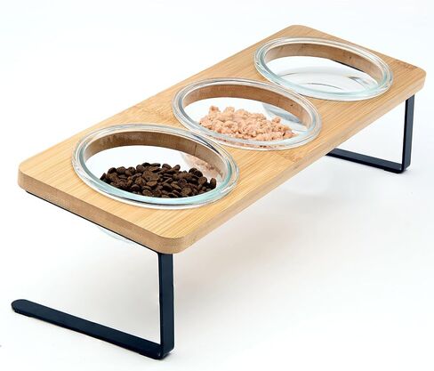 Lawfery Elevated Cat Bowls, 15° Tilted Cat Food Bowl in Saudi Arabia