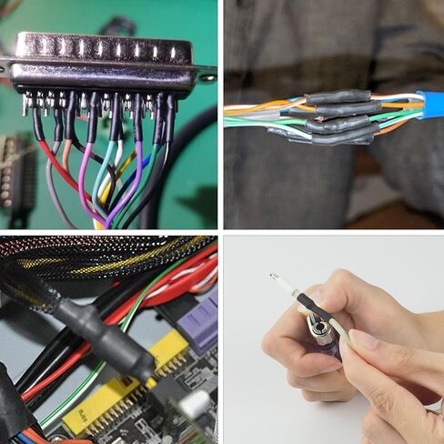 Bates- Heat Shrink Tubing Kit, 11 Sizes, 2:1 Ratio, 580 pcs, Heat Shrink Wrap, Wire Shrink Wrap Tubing, Wire Shrink Tubing, Wire Heat Shrink, Electrical Shrink Wrap Tubing, Shrink Tubing for Wires in Saudi Arabia