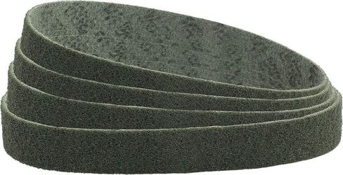 CS Unitec 38533 Pipe-MAX Fine (Blue) Abrasive Surface Conditioning Fleece Belts for Pipe, Curved Surfaces and Handrails (Pack of 4) in Saudi Arabia