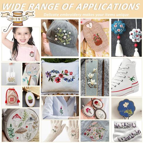 Water Soluble Embroidery Patterns - Stick & Stitch Embroidery Paper Wash Away, Water Soluble Stabilizer for Embroidery, Angel Cross Dove Bible Verse Flower Design, Suprise for Hand Sewing Lover in Saudi Arabia