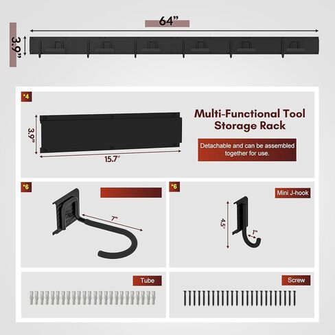 Vilaxing Bike Storage Rack,6 Bicycles Hanger for Garage Space Saving,Wall Mount Bicycle Storage Organizer Rack,Holds Up to 500lbs, Black in Kuwait
