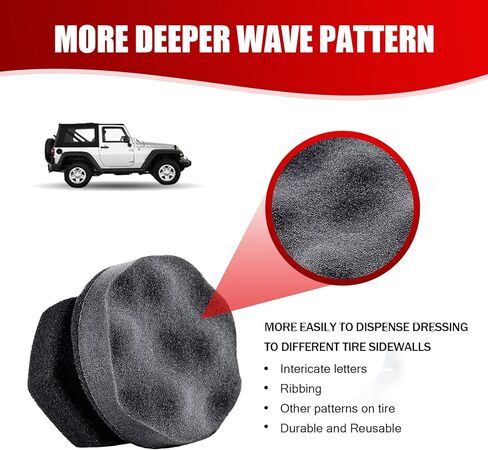 leediga 3 Pack Car Tire Shine Applicator, Soft Reusable Vehicle Detail Cleaning Sponge, Universal Durable Portable Large Automotive Foam Sponge Replacements for Truck SUV Car (Gray) in Saudi Arabia