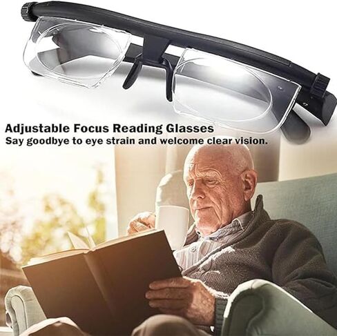 CROOT Adjustable Glasses Dial Vision, Adjustable Vision Eyeglasses Near and Far Sight for Men And Women in Kuwait