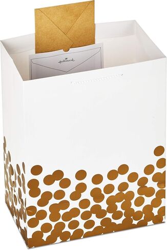Hallmark 15" Extra Large Mother's Day Gift Bag with Tissue Paper (Bright Pink with Black Dots and Gold Foil) for Moms, Nanas, Grandmas in Saudi Arabia