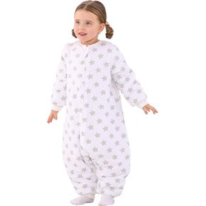 كيس نوم للأطفال الصغار مع أرجل من WONDAY، بطانية شتوية يمكن ارتداؤها 2.5 TOG، كيس نوم مريح من القطن للأولاد والبنات in Kuwait