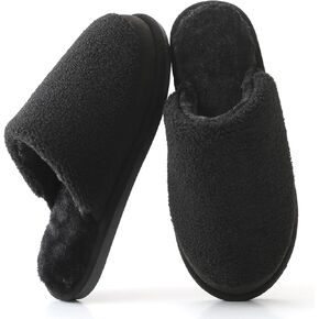 Parlovable Women's Memory Foam House Slippers | Warm Polar Fleece & Faux Fur Lining Comfort Shoes, Non-Slip Rubber Sole, Indoor/Outdoor Wear, Machine Washable in Saudi Arabia