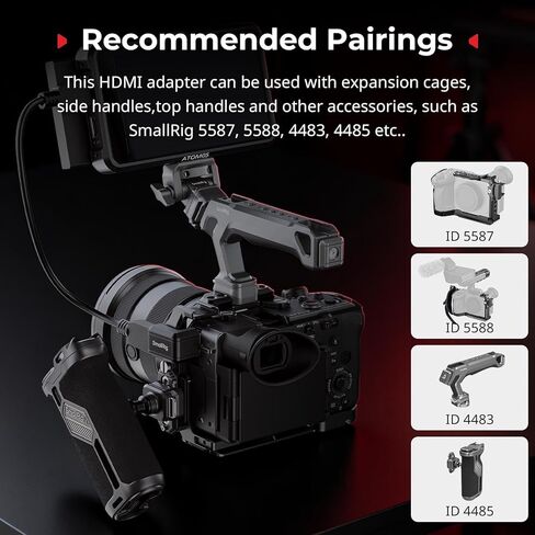 محول SmallRig HDMI لجهاز Sony FX2، عالي الوضوح، نقل بيانات ثابت، تركيب سريع بدون أدوات، للتصوير العمودي - 5593 in Kuwait