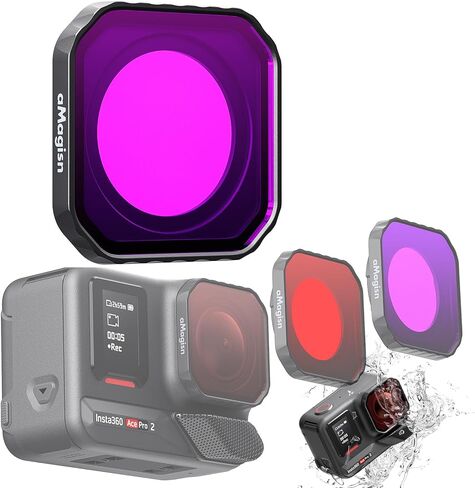 Diving Lenses Filter for Insta360 Ace Pro 2 (Red) in Saudi Arabia