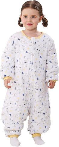 WONDAY Toddler Sleep Sack with Legs, 2.5 TOG Winter Wearable Blanket, Cozy Cotton Walker Sleep Sack for Boys & Girls in Saudi Arabia