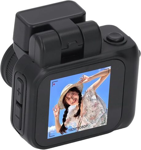 VBESTLIFE Micro Digital Camera, 1080P 2MP Mini Thumb Camera, Compact Vintage Video Camera Camcorder with Flash Light, 6 Filters (with 128G Memory Card) in Saudi Arabia