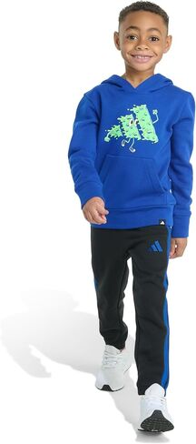 adidas baby-boys 2-piece Long Sleeve Graphic Fleece Pullover & Jogger Set in Saudi Arabia
