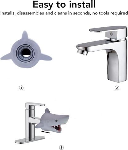 Bathtub Spout Cover for Kids:Toddler Bathtub Faucet Cover for Kids,Spout Cover Bathroom Tub Shark,Faucet Cover Baby Bathtub Silicone for Kids, Toddler, Infant, Gifts for Children in Saudi Arabia