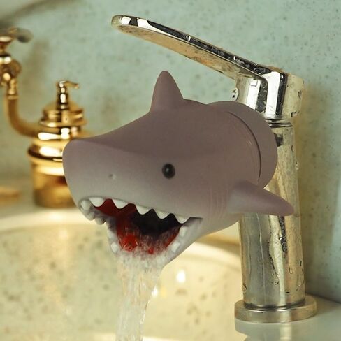 Bathtub Spout Cover for Kids:Toddler Bathtub Faucet Cover for Kids,Spout Cover Bathroom Tub Shark,Faucet Cover Baby Bathtub Silicone for Kids, Toddler, Infant, Gifts for Children in Saudi Arabia