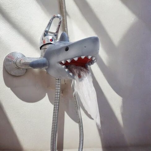 Bathtub Spout Cover for Kids:Toddler Bathtub Faucet Cover for Kids,Spout Cover Bathroom Tub Shark,Faucet Cover Baby Bathtub Silicone for Kids, Toddler, Infant, Gifts for Children in Saudi Arabia
