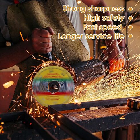 6 Pack 4 1/2 Cut Off Wheel Diamond Grinder Cutting Wheels, Angle Grinder Cutting Disc with 7/8 Arborl for Metal with 5000+ Cuts On Rebar, Steel, Iron and INOX in Saudi Arabia
