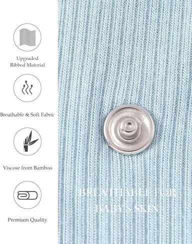 DEFAHN Viscose from Bamboo Baby Side Snap Bodysuit Kimono Onsies 3-Pack Long Short Sleeve Boy Girl Boys in Saudi Arabia