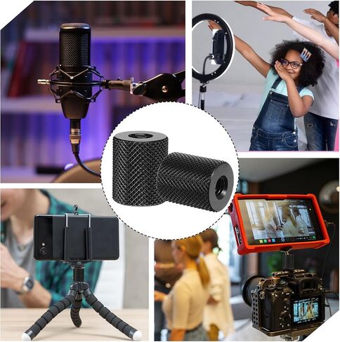 6 Pcs 1/4 Female to 1/4 Female, Tripod Adapter Camera Tripod Adapter Double Females Thread Screw for Photography Equipment Camera Screws Converter Tripods Converter Nut Accessories in Saudi Arabia