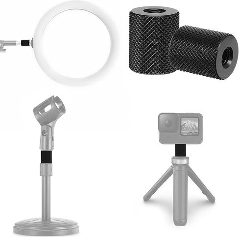 6 Pcs 1/4 Female to 1/4 Female, Tripod Adapter Camera Tripod Adapter Double Females Thread Screw for Photography Equipment Camera Screws Converter Tripods Converter Nut Accessories in Saudi Arabia
