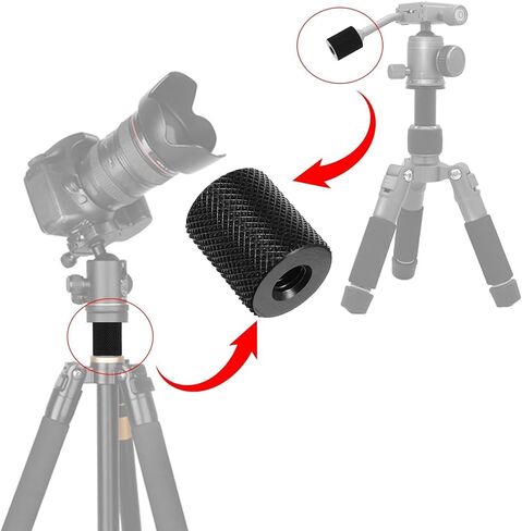 6 Pcs 1/4 Female to 1/4 Female, Tripod Adapter Camera Tripod Adapter Double Females Thread Screw for Photography Equipment Camera Screws Converter Tripods Converter Nut Accessories in Saudi Arabia
