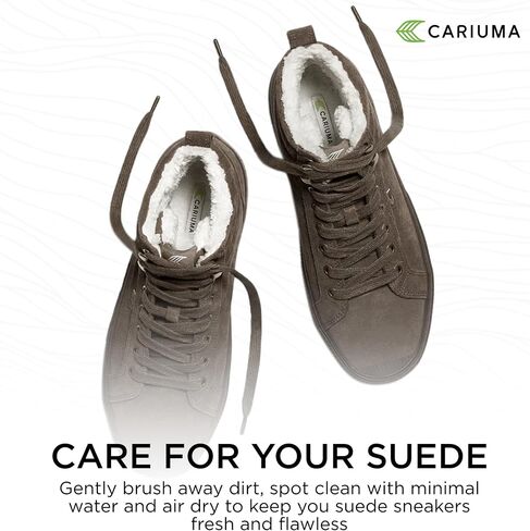Cariuma OCA Therma High Tops Suede Boots, Comfortable Shoes for Women, Lightweight & Sustainable, Versatile Casual Footwear with 100% Vegan Insoles, Rubber Soles in Kuwait
