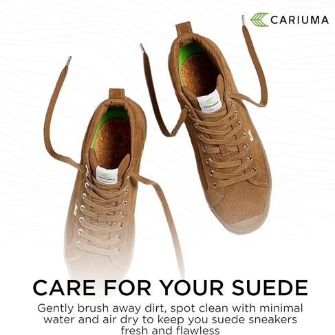 أحذية Cariuma OCA Therma عالية من الجلد السويدي، أحذية مريحة للنساء، خفيفة الوزن ومستدامة، أحذية كاجوال متعددة الاستخدامات مع نعال داخلية نباتية 100%، ونعال مطاطية in Kuwait