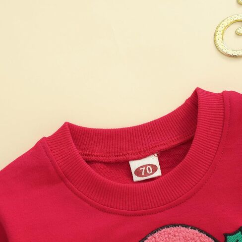 Christmas Mommy and Me Outfit Santa Embroidery Long Sleeve Sweatshirt Xmas Mom Son Daughter Matching Outfit in Saudi Arabia