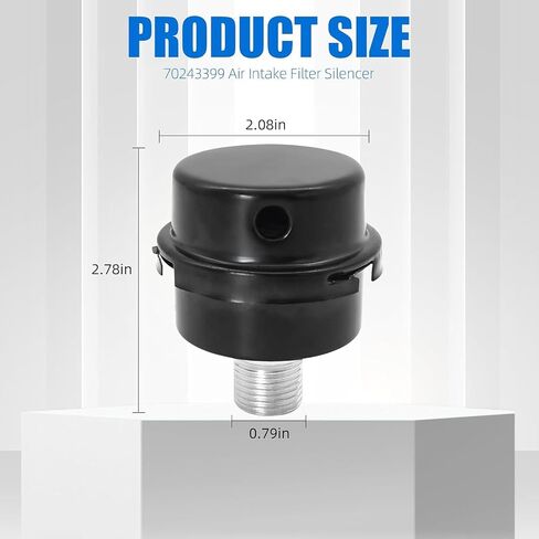 70243399 Air Intake Filter Quiet Mode 1/2" MPT Replacement Part, Replacement for Ingersoll Rand SS3 Compressor Replace FS06050 FS-06-050 in Saudi Arabia