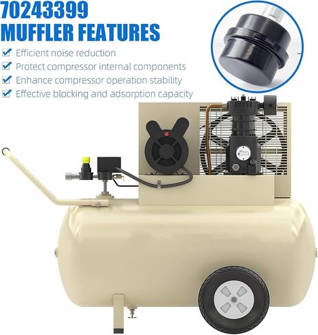70243399 Air Intake Filter Quiet Mode 1/2" MPT Replacement Part, Replacement for Ingersoll Rand SS3 Compressor Replace FS06050 FS-06-050 in Saudi Arabia