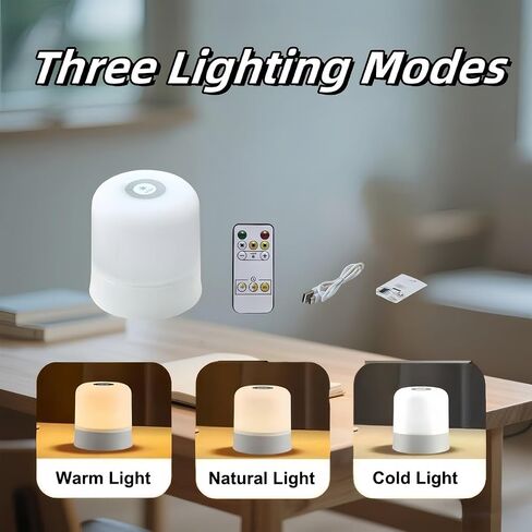 Baby Night Light 3 Colors Egg Light for Nursery Rechargeable Nursery Night Light Small Cordless Table&Bedside Lamp Eye Caring Dimmable LED Touch Night Lamp for Kids, Toddler, Nursing in Saudi Arabia