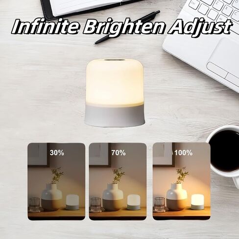 Baby Night Light 3 Colors Egg Light for Nursery Rechargeable Nursery Night Light Small Cordless Table&Bedside Lamp Eye Caring Dimmable LED Touch Night Lamp for Kids, Toddler, Nursing in Saudi Arabia